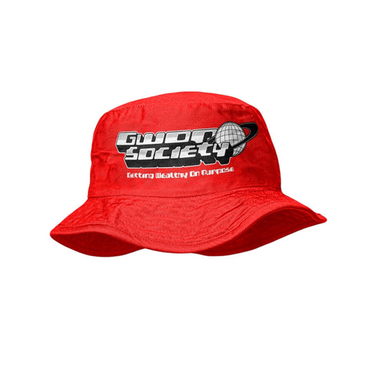 Red Gwop Society Bucket Hat (Georgia Bulldogs/ Atlanta Falcons)