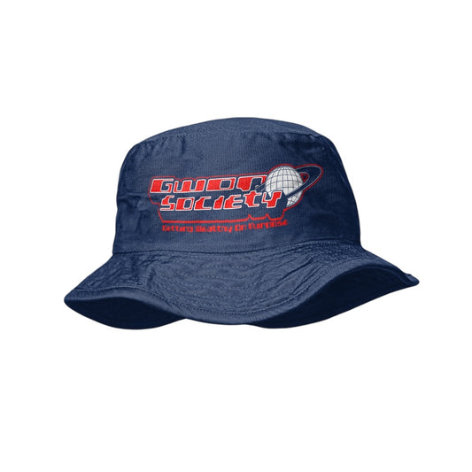 Navy Blue Gwop Society Bucket Hat (Atlanta Braves)