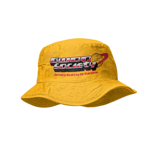 Yellow and Red Gwop Society Bucket Hat (Atlanta Hawks)