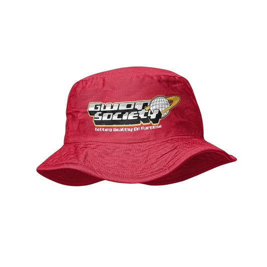 Red and Yellow Gwop Society Bucket Hat (Atlanta Hawks)