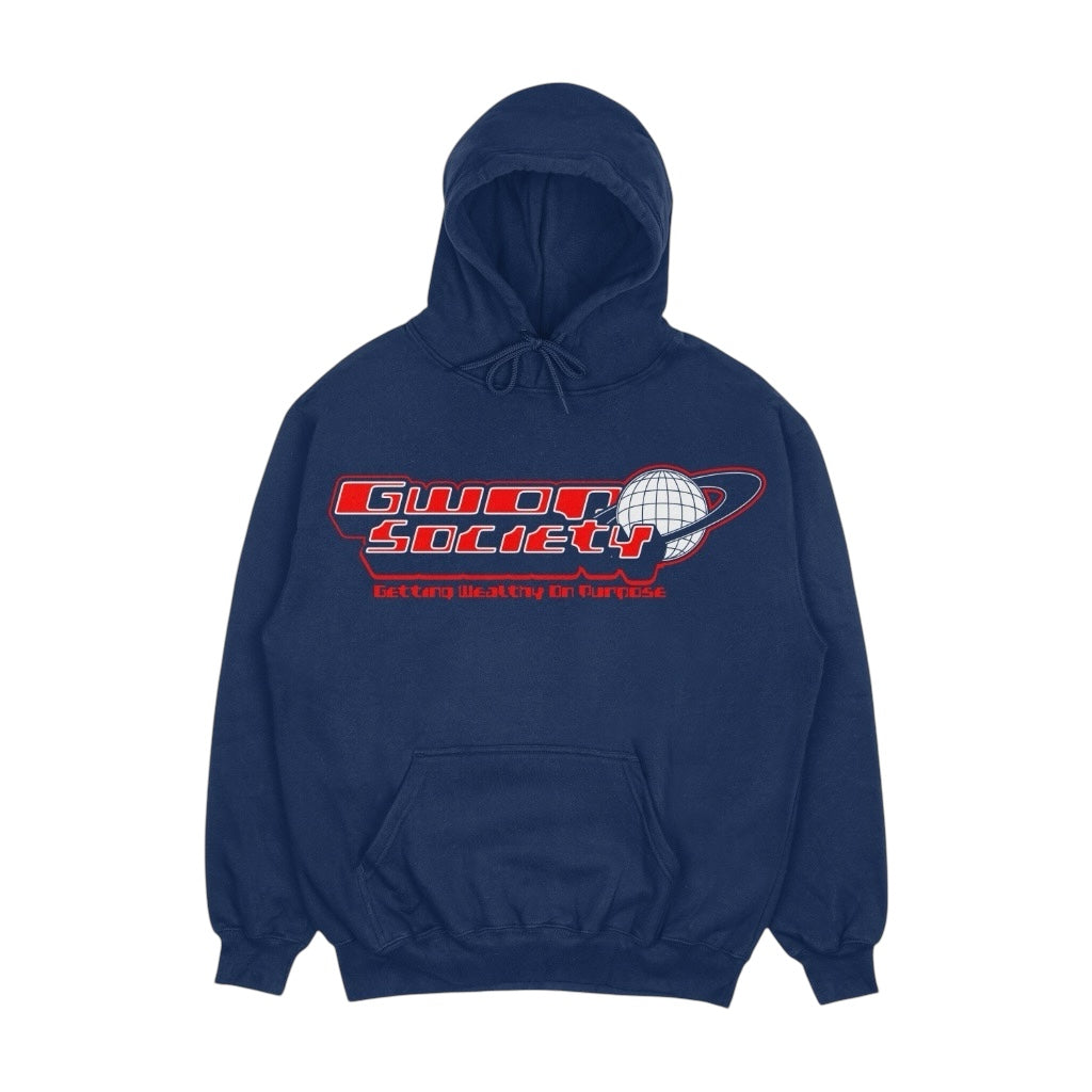 Navy Blue Gwop Society Hoodie (Atlanta Braves)