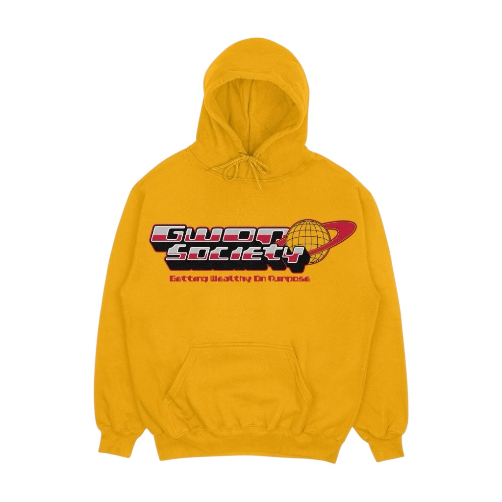 Yellow and Red Gwop Society Hoodie (Atlanta Hawks)